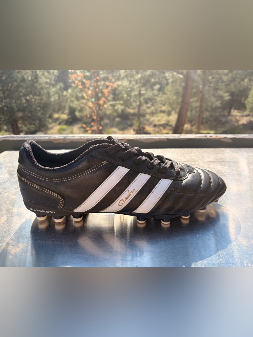 Retro Adidas Questra Leather Soccer Cleats Mens size 12